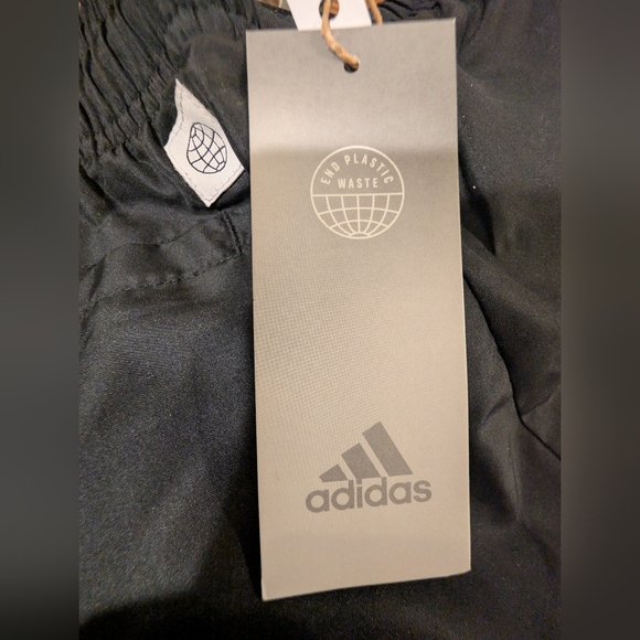 Adidas Youth Black Athletic Shorts Elastic Waist | XL (Youth) | New With Tags - Picture 3 of 5